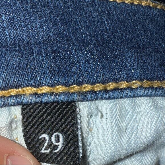 7 for all Mankind Women’s Sz 29 Josefina Jeans Boyfriend Fit Distressed - Picture 5 of 7